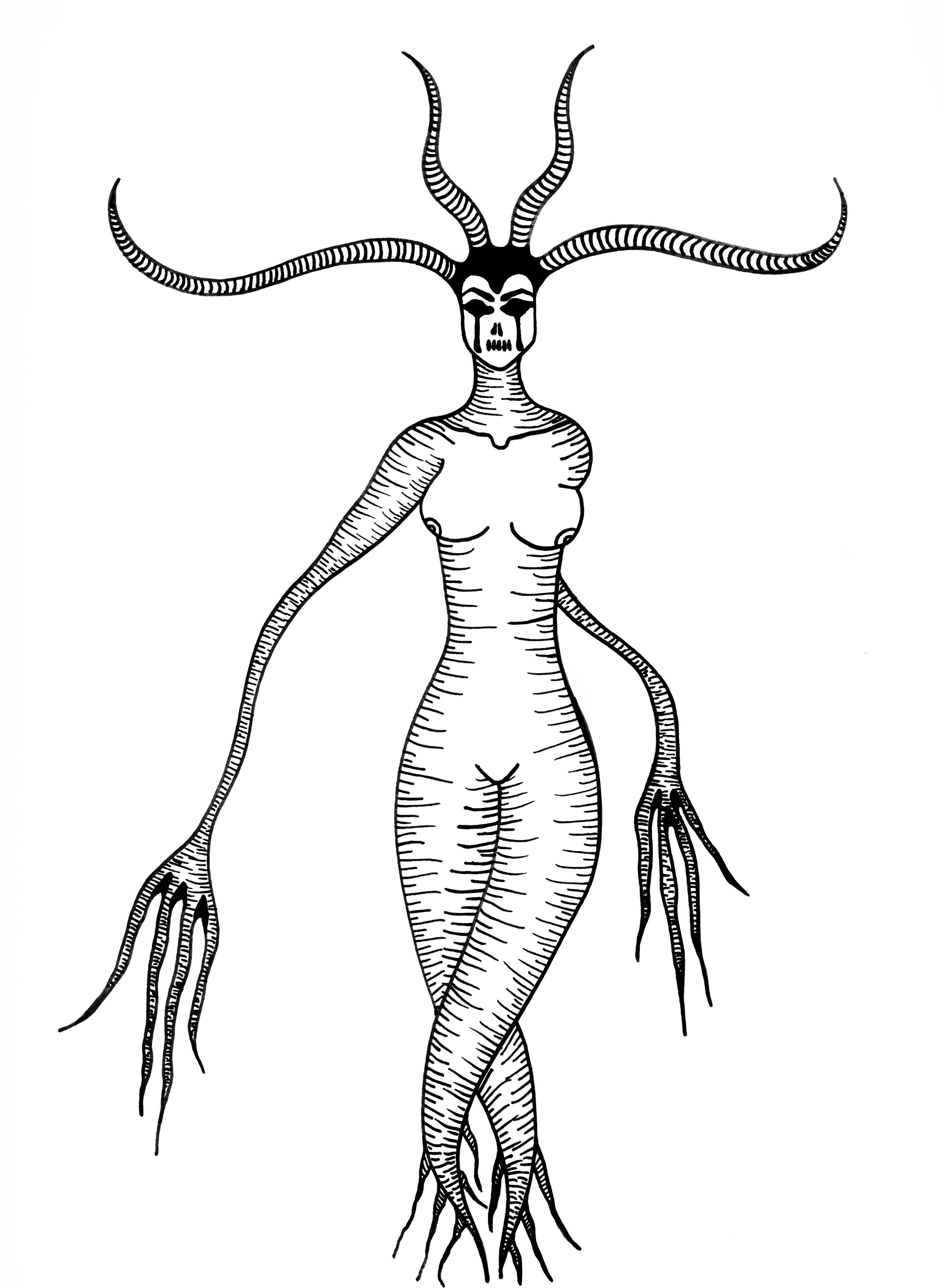 Horned Goddess Mandrake Freya
